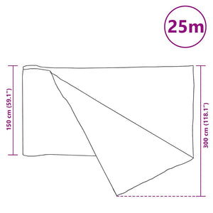 Δίχτυ Σκίασης Μαύρο 1,5 x 25 μ. από HDPE 75 γρ./μ² - PAKOBAZAAR