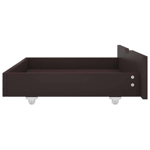 Πλαίσιο Κρεβατιού με 2 Συρτάρια Σκ. Καφέ 180x200 εκ Ξύλο Πεύκου