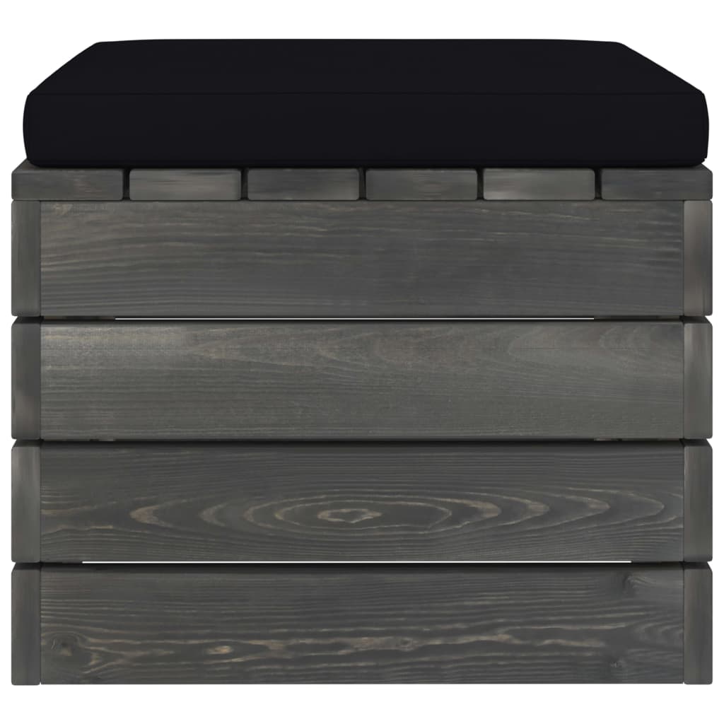 Σαλόνι Κήπου από Παλέτες 2 τεμ. Μασίφ Ξύλο Πεύκου με Μαξιλάρια - Pakobazaar