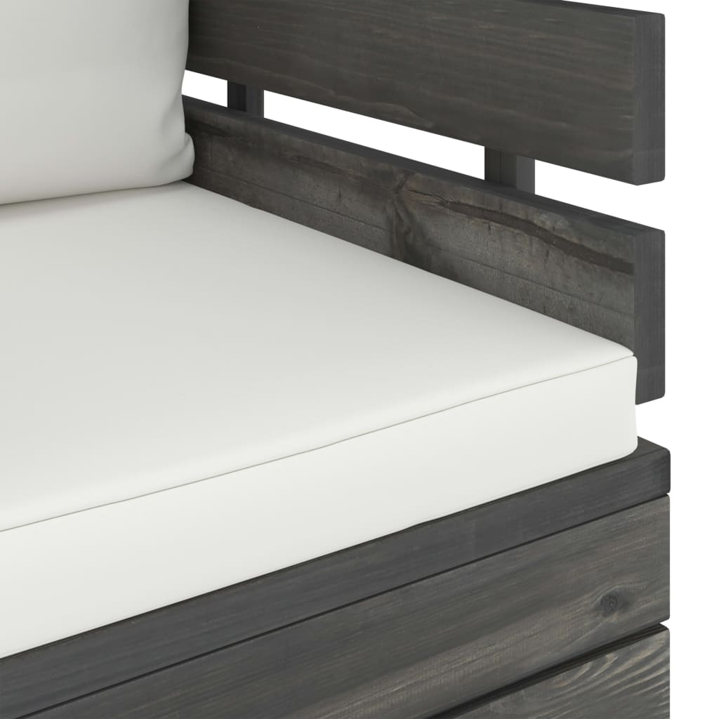 Πολυθρόνα Κήπου από Ξύλο Πεύκου με Μαξιλάρια - PAKOBAZAAR