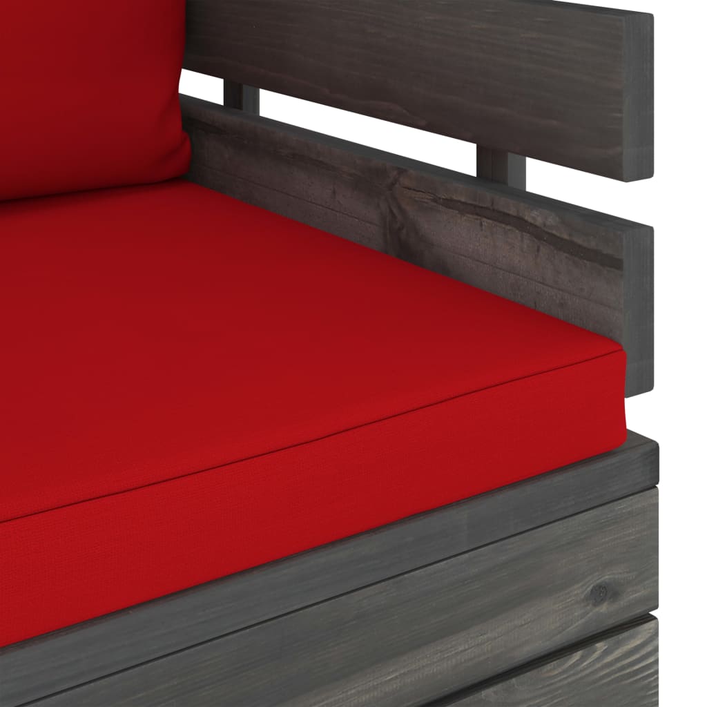 Πολυθρόνα Κήπου από Ξύλο Πεύκου με Μαξιλάρια - PAKOBAZAAR