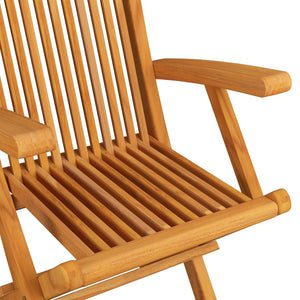 Καρέκλες Κήπου 3 τεμ. από Μασίφ Ξύλο Teak με Κόκκινα Μαξιλάρια - Pakobazaar