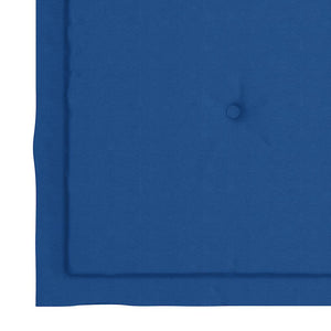 Πτυσσόμενες καρέκλες με μαξιλάρια Royal Blue 6 τεμάχια από μασίφ ξύλο τικ - Pakobazaar
