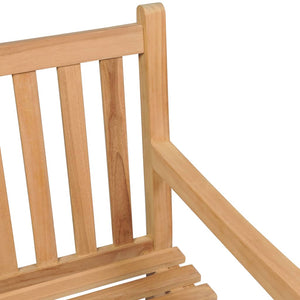 Παγκάκι Κήπου 120 εκ. Μασίφ Ξύλο Teak Φωτεινό Πράσινο Μαξιλάρι