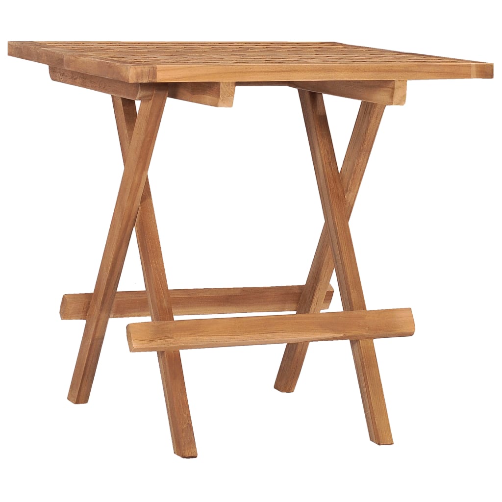 Σετ Τραπεζαρίας Εξ. Χώρου Πτυσσόμενο 3 Τεμ. από Μασίφ Ξύλο Teak - PAKOBAZAAR