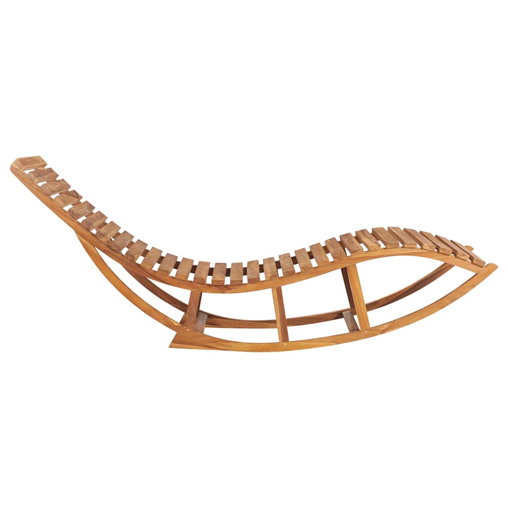 Ξαπλώστρα Κουνιστή από Μασίφ Ξύλο Teak με Μαξιλάρι - PAKOBAZAAR