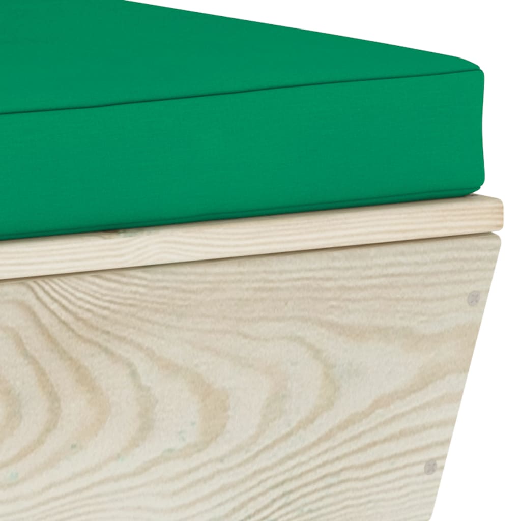 Καναπές Κήπου Παλέτας Τετραθέσιος Ξύλο Ερυθρελάτης με Μαξιλάρια - Pakobazaar