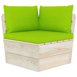 Σαλόνι Κήπου από Παλέτες 6 τεμ. Ξύλο Ερυθρελάτης με Μαξιλάρια