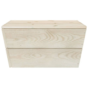 Σαλόνι Κήπου από Παλέτες 7 τεμ. Ξύλο Ερυθρελάτης με Μαξιλάρια - Pakobazaar