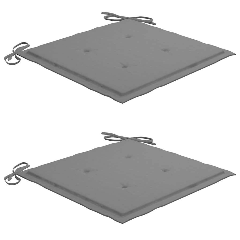 Καρέκλες Κήπου Πτυσσόμενες 2 τεμ. από Μπαμπού με Μαξιλάρια - PAKOBAZAAR