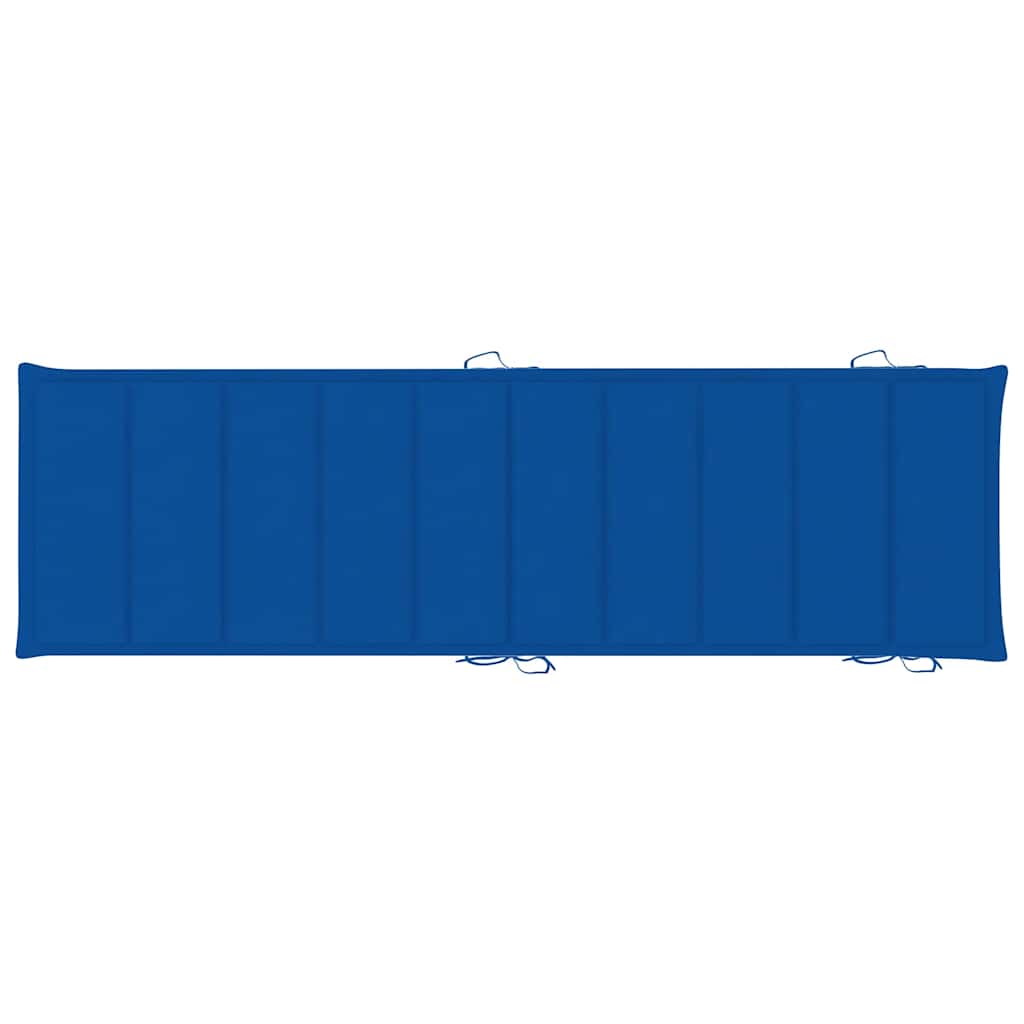 Ξαπλώστρα Γκρι από Μασίφ Ξύλο Ακακίας με Μαξιλάρι - Pakobazaar