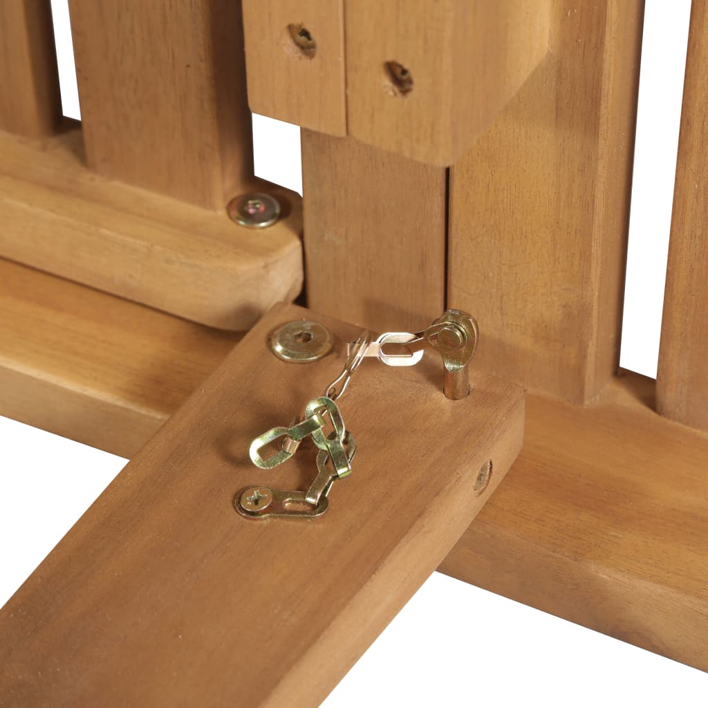 Ξαπλώστρα Πτυσσόμενη από Μασίφ Ξύλο Ακακίας με Μαξιλάρι - PAKOBAZAAR