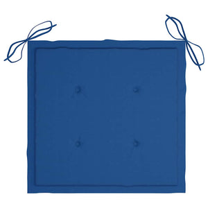 Καρέκλες Κήπου Πτυσσόμενες 4 τεμ. Ξύλο Ακακίας με Μαξιλάρια - PAKOBAZAAR