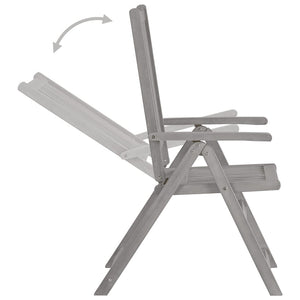 Καρέκλες Κήπου Ανακλινόμενες 2 τεμ. Ξύλο Ακακίας με Μαξιλάρια - PAKOBAZAAR