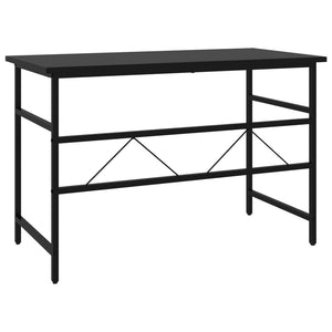 Γραφείο Υπολογιστή Μαύρο 105 x 55 x 72 εκ. από MDF και Μέταλλο