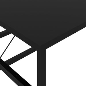 Γραφείο Υπολογιστή Μαύρο 105 x 55 x 72 εκ. από MDF και Μέταλλο