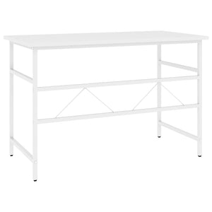 Γραφείο Υπολογιστή Λευκό 105 x 55 x 72 εκ. από MDF και Μέταλλο