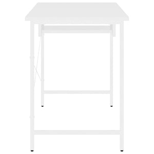 Γραφείο Υπολογιστή Λευκό 105 x 55 x 72 εκ. από MDF και Μέταλλο