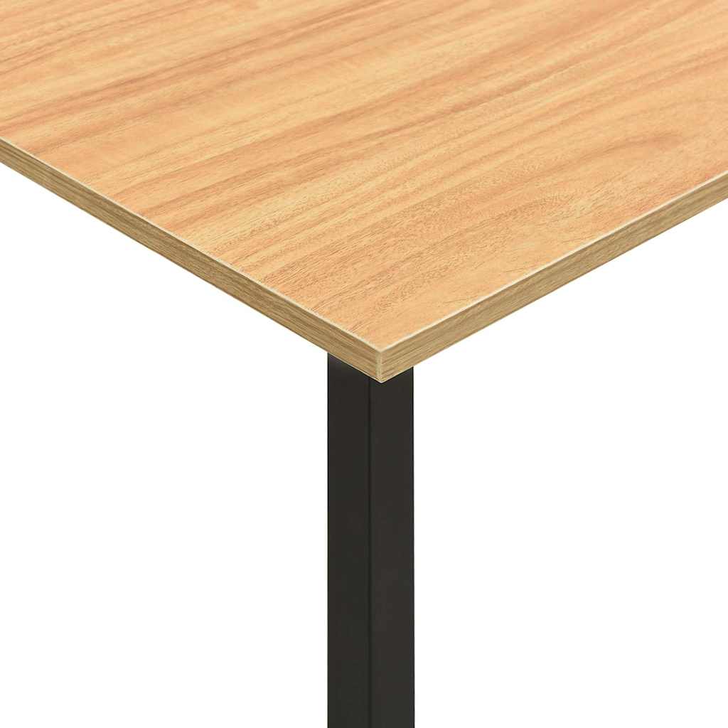 Γραφείο Υπολογιστή Μαύρο/Ανοιχτ. Δρυς 105x50x72εκ MDF & Μέταλλο
