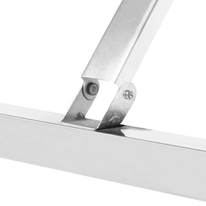Πάγκος Εργασίας Κουζίνας Πτυσσόμενος 120x60x80 εκ. Ανοξ. Ατσάλι