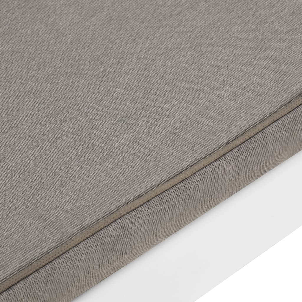 Παγκάκια Κήπου 2 τεμ. Λευκά Πλαστικά με Μαξιλάρια - PAKOBAZAAR