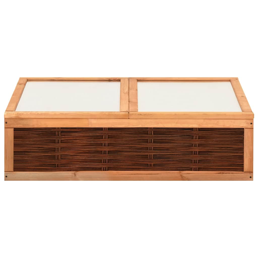 Θερμοκήπιο 240 x 80 x 45 εκ. Μασίφ Ξύλο Πεύκου και Ξύλο Ιτιάς - Pakobazaar
