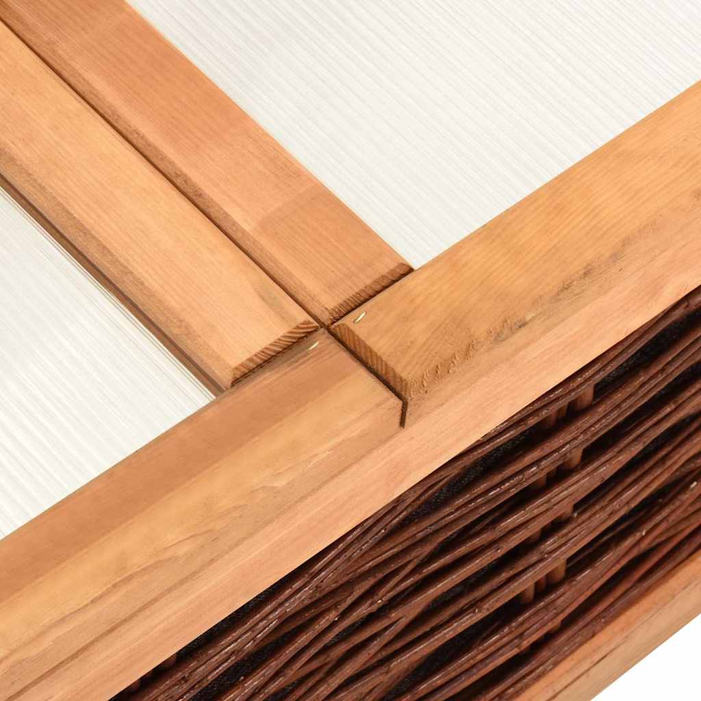 Θερμοκήπιο 240 x 80 x 45 εκ. Μασίφ Ξύλο Πεύκου και Ξύλο Ιτιάς - Pakobazaar