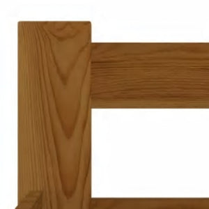 Πλαίσιο Κρεβατιού Καφέ Μελί 140 x 200 εκ. από Μασίφ Ξύλο Πεύκου