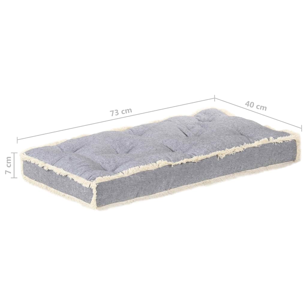 Μαξιλάρι Καναπέ Παλέτας Ανθρακί 73 x 40 x 7 εκ.