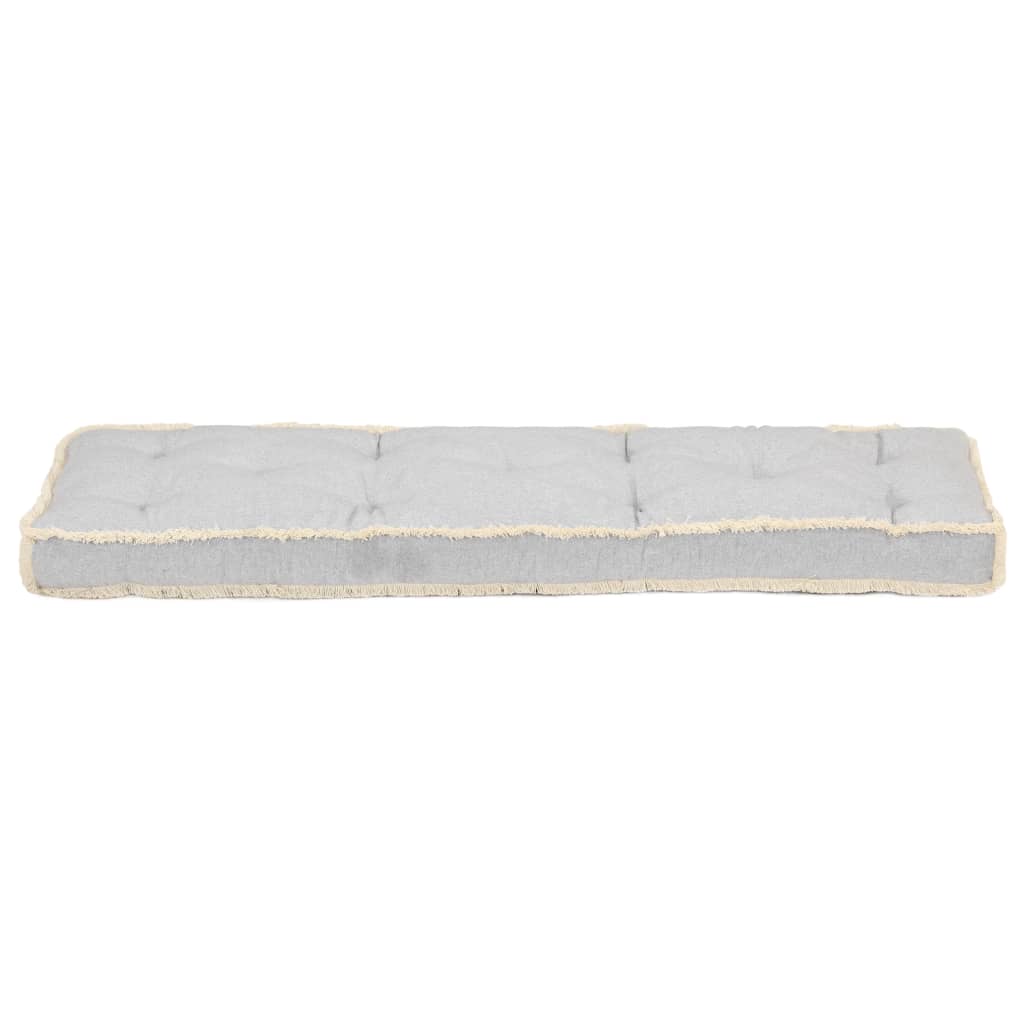 Μαξιλάρι Καναπέ Παλέτας Γκρι 120 x 40 x 7 εκ.