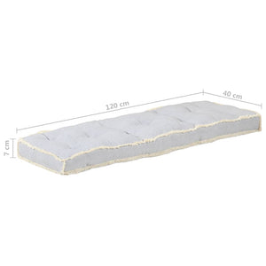 Μαξιλάρι Καναπέ Παλέτας Γκρι 120 x 40 x 7 εκ.