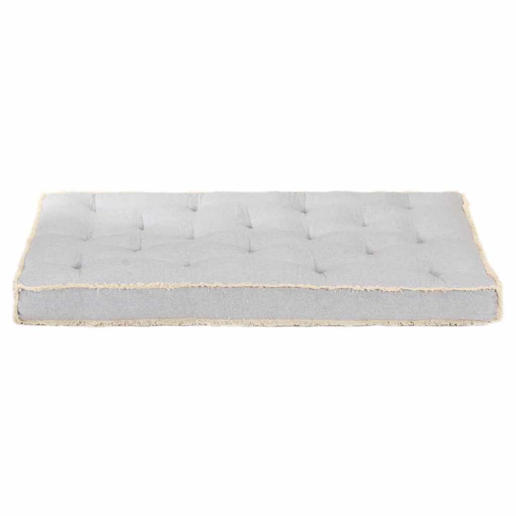 Μαξιλάρι Καναπέ Παλέτας Γκρι 120 x 80 x 10 εκ.