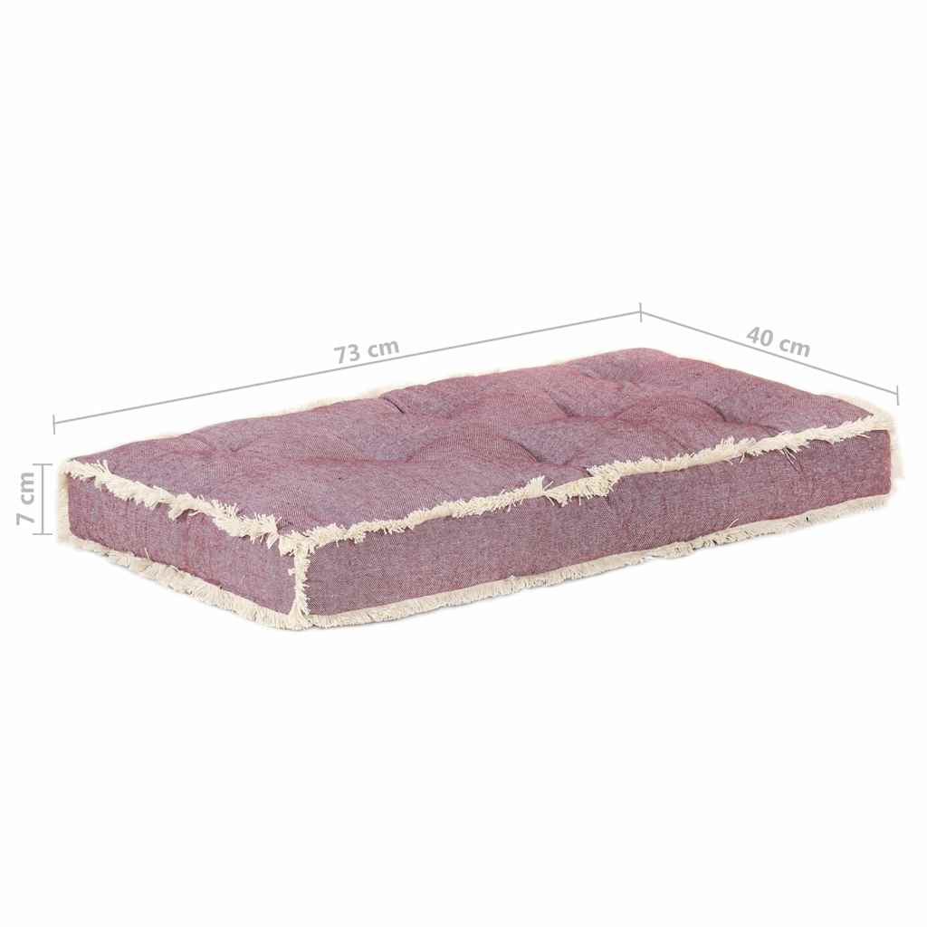 Μαξιλάρι Καναπέ Παλέτας Μπορντό 73 x 40 x 7 εκ. - Pakobazaar