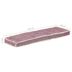 Μαξιλάρι Καναπέ Παλέτας Μπορντό 120 x 40 x 7 εκ.