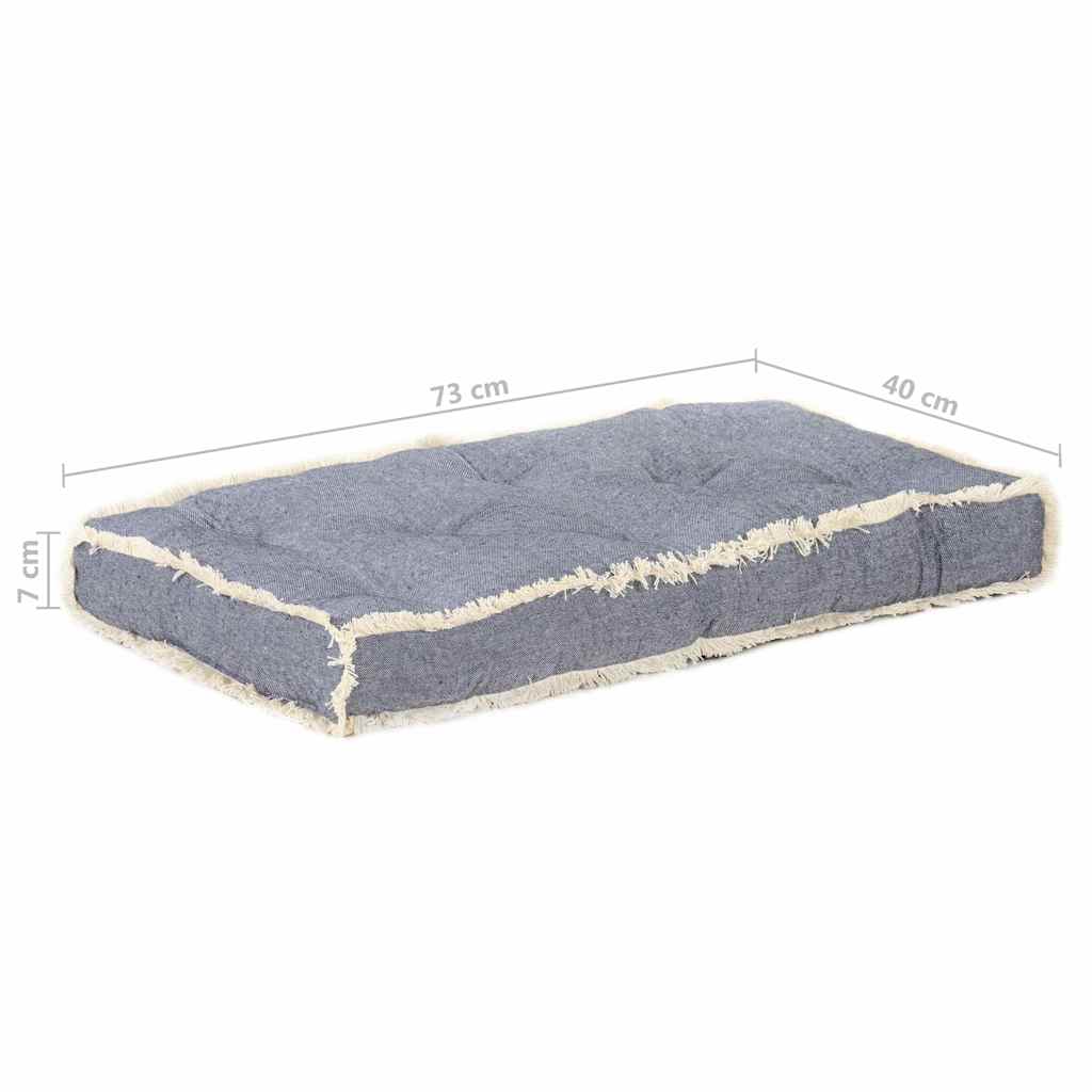 Μαξιλάρι Καναπέ Παλέτας Μπλε 73 x 40 x 7 εκ. - Pakobazaar