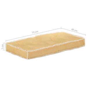 Μαξιλάρι Καναπέ Παλέτας Κίτρινο 73 x 40 x 7 εκ.