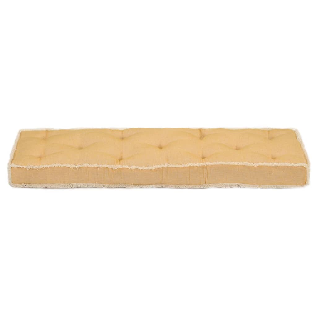Μαξιλάρι Καναπέ Παλέτας Κίτρινο 120 x 40 x 7 εκ.