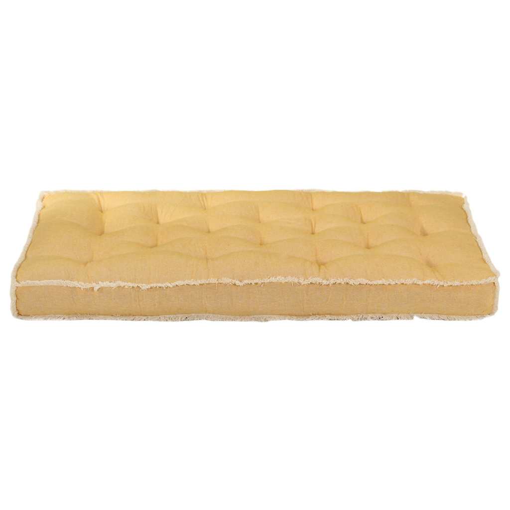 Μαξιλάρι Καναπέ Παλέτας Κίτρινο 120 x 80 x 10 εκ.