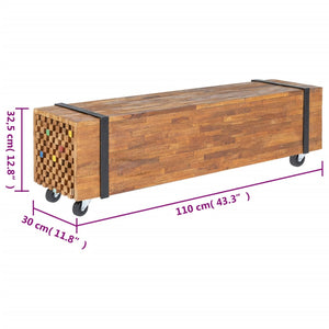 Έπιπλο Τηλεόρασης 110 x 30 x 32,5 εκ. από Μασίφ Ξύλο Teak