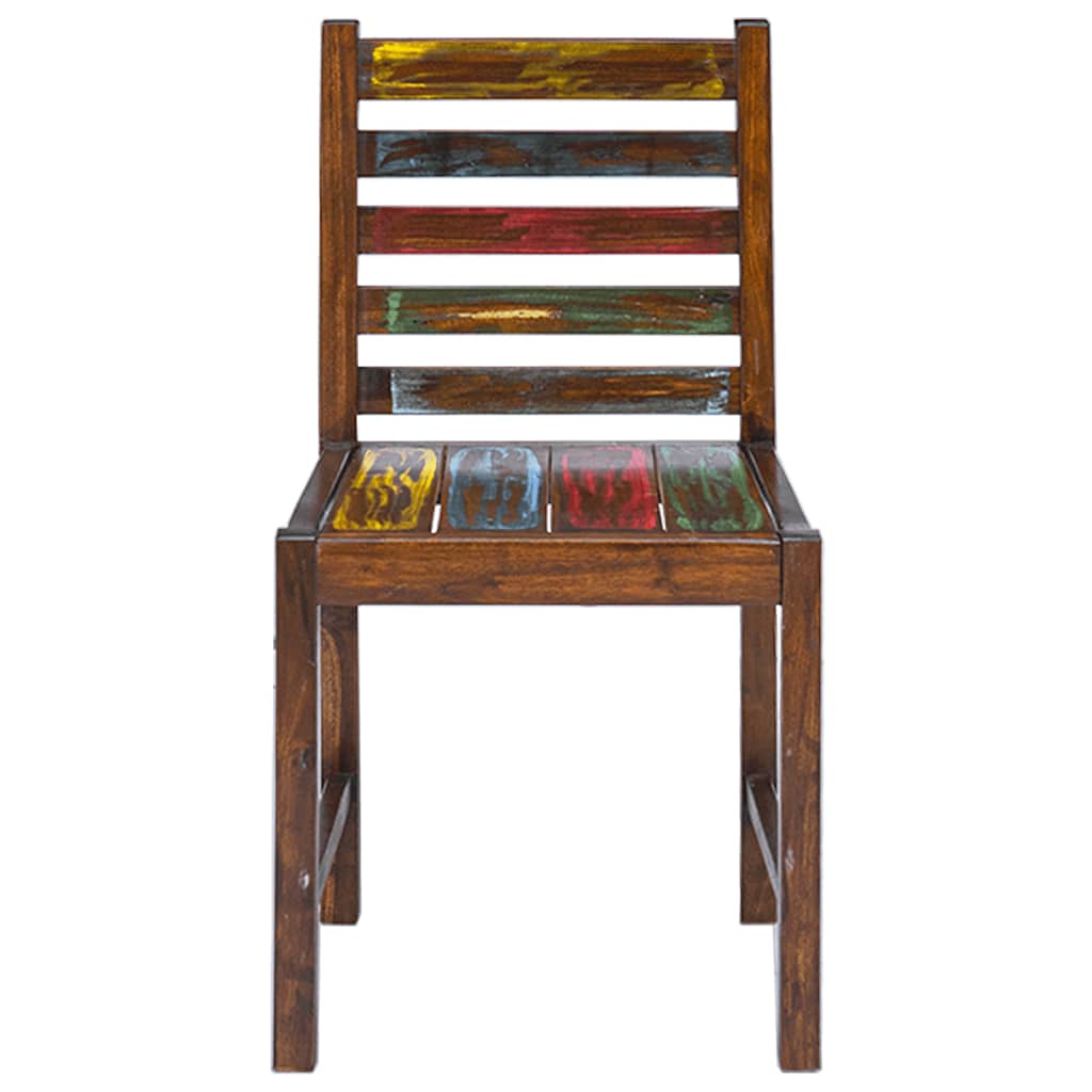 Καρέκλες Τραπεζαρίας 2 τεμ. από Μασίφ Ανακυκλωμένο Ξύλο