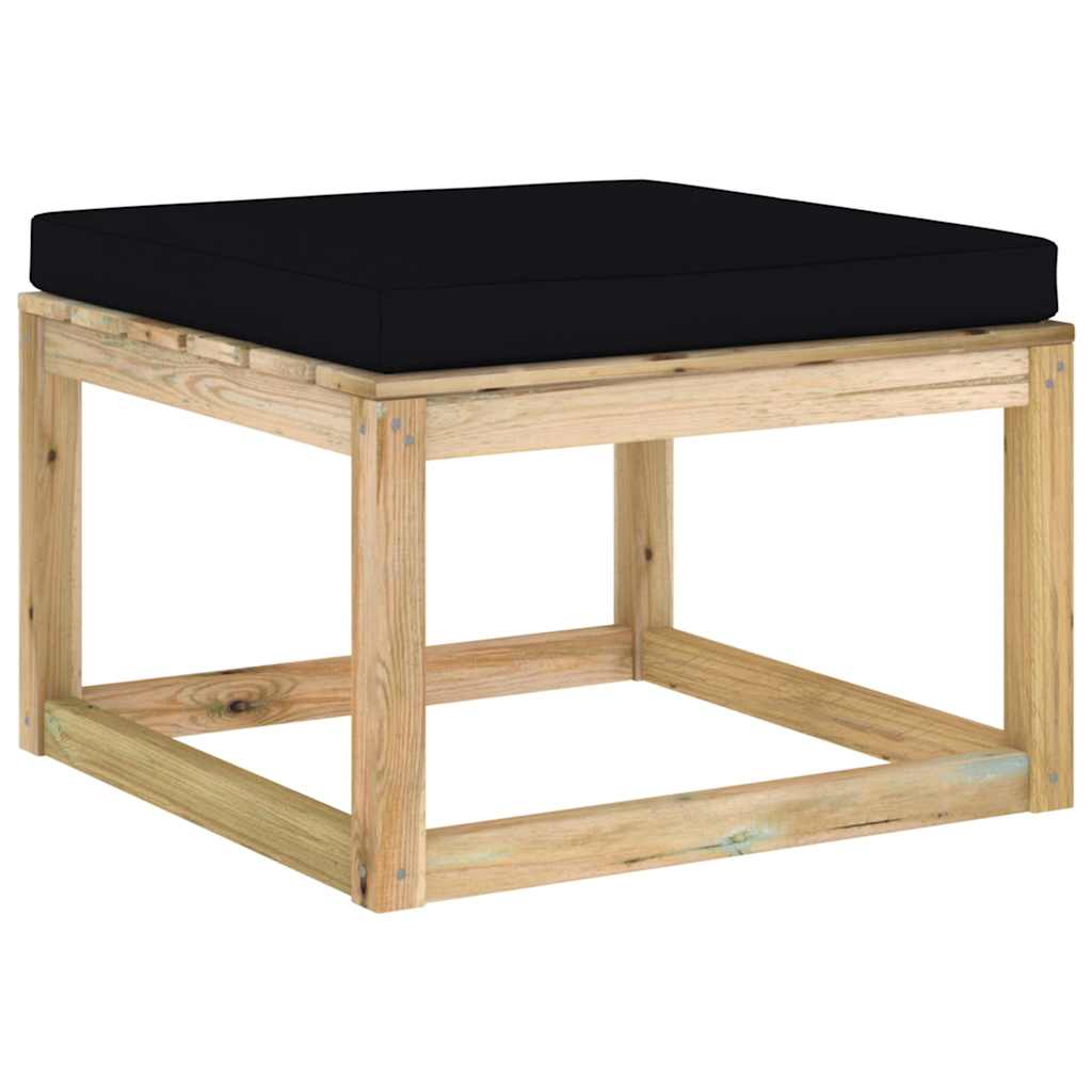 Σαλόνι Κήπου Σετ 10 τεμ. Εμποτ. Ξύλο Πεύκου με Μαξιλάρια