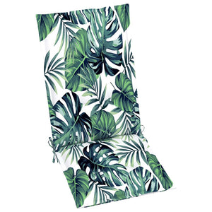 Πτυσσόμενες Καρέκλες 6 τεμ. με Μαξιλάρια με Σχέδιο Φύλλων από Μασίφ Ξύλο Teak
