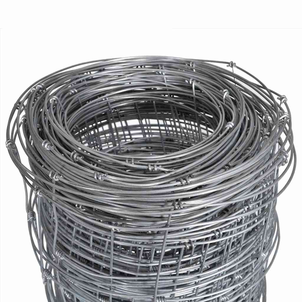 Συρματόπλεγμα Περίφραξης Ασημί 50 x 1,25 μ. Γαλβανισμένο Ατσάλι