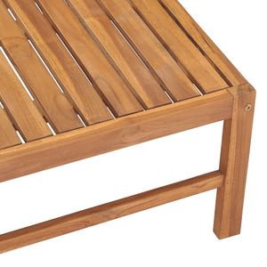 Τραπέζι Κήπου 63 x 63 x 30 εκ. από Μασίφ Ξύλο Teak