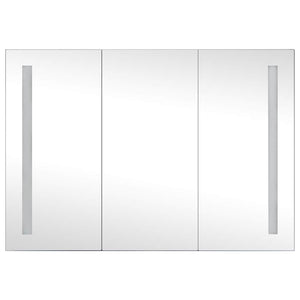 Καθρέφτης Μπάνιου με Ντουλάπι & LED 89 x 14 x 62 εκ.