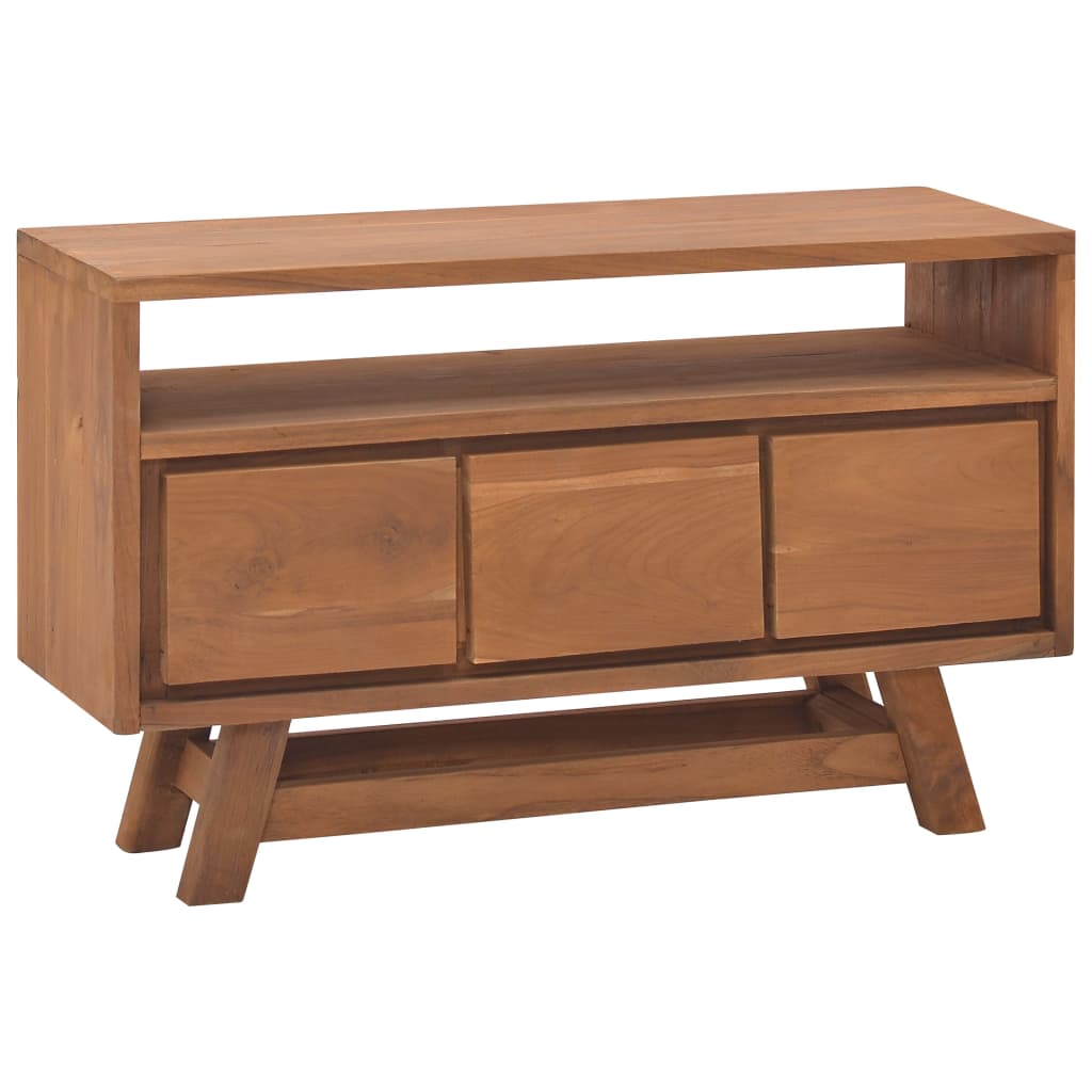 Έπιπλο Τηλεόρασης 80 x 30 x 50 εκ. από Μασίφ Ξύλο Teak