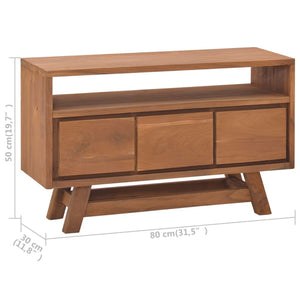 Έπιπλο Τηλεόρασης 80 x 30 x 50 εκ. από Μασίφ Ξύλο Teak