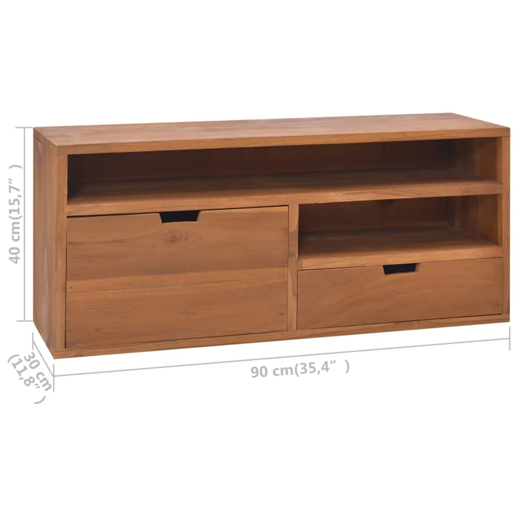 Έπιπλο Τηλεόρασης 90 x 30 x 40 εκ. από Μασίφ Ξύλο Teak - Pakobazaar
