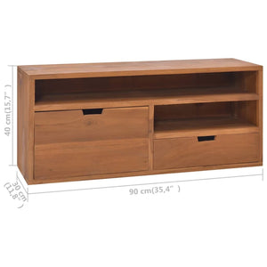 Έπιπλο Τηλεόρασης 90 x 30 x 40 εκ. από Μασίφ Ξύλο Teak - Pakobazaar