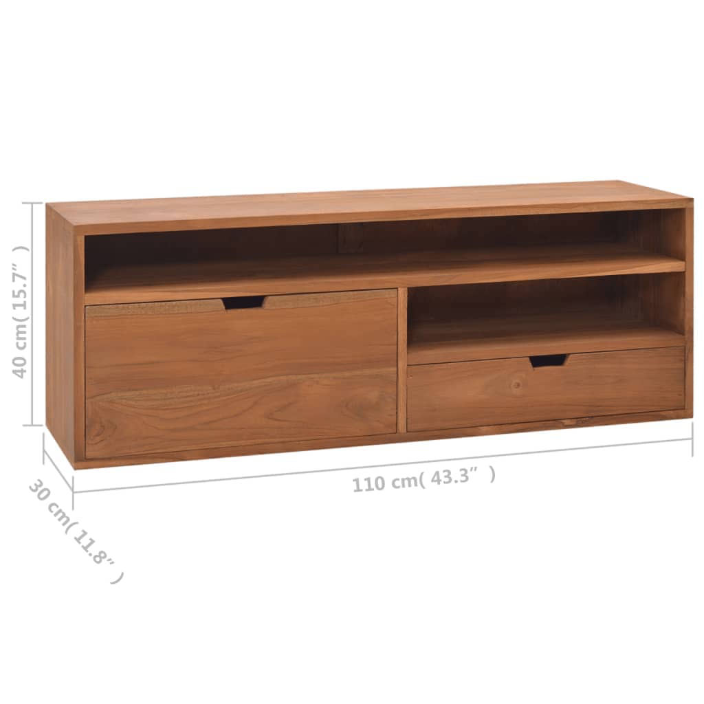 Έπιπλο Τηλεόρασης 110 x 30 x 40 εκ. από Μασίφ Ξύλο Teak